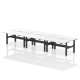 Rayleigh Back-to-Back 6 Person Scalloped Height Adjustable Bench Desk